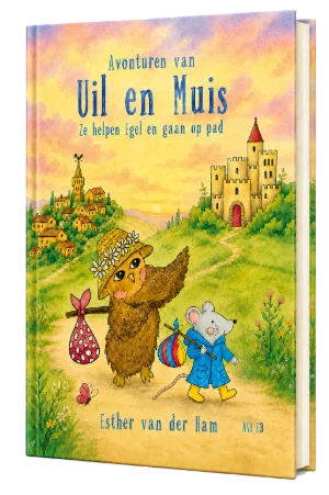 Boekomslag Avonturen van Uil en Muis, AVI E3 prentenboek met twee verhalen